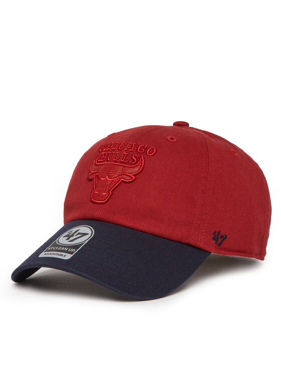 47 Brand 47 Brand Kšiltovka NBA Chicago Bulls '47 x Tommy Hilfiger Courtside '47 Clean Up THCCU173GWL Červená
