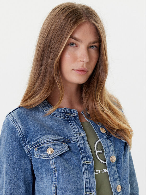 Guess Guess Jeansová bunda W5YN53 D5QP2 Modrá Regular Fit