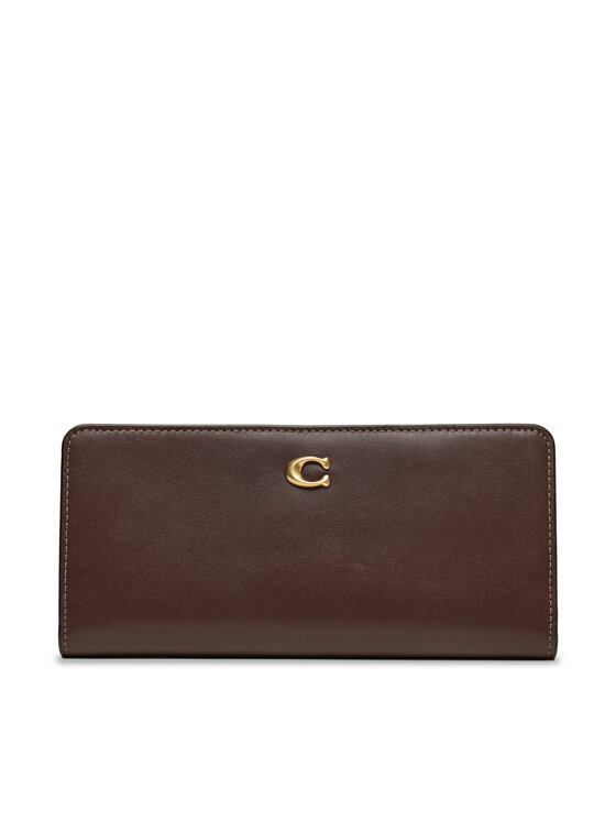 Coach Coach Portafoglio grande da donna CZ096 Bordeaux
