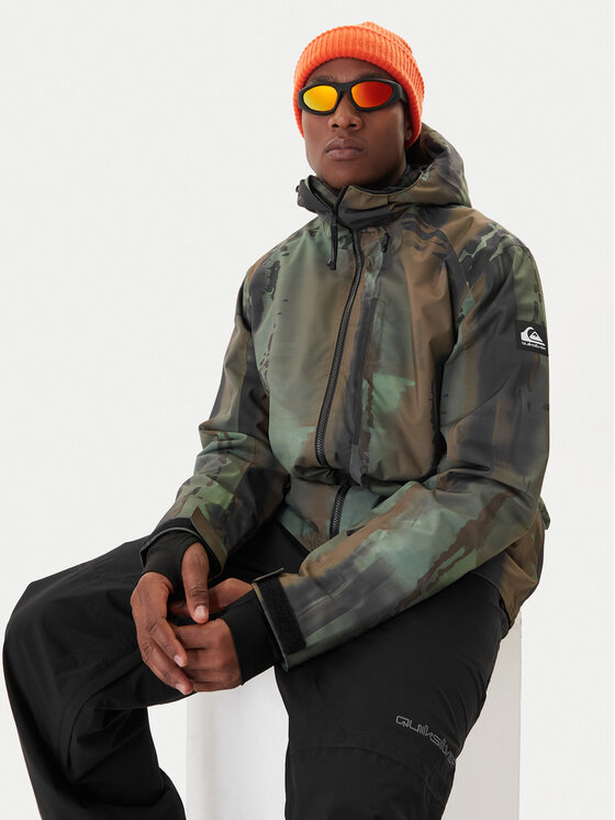 Quiksilver Quiksilver Kurtka snowboardowa Muldrow EQYTJ03493 Zielony Regular Fit