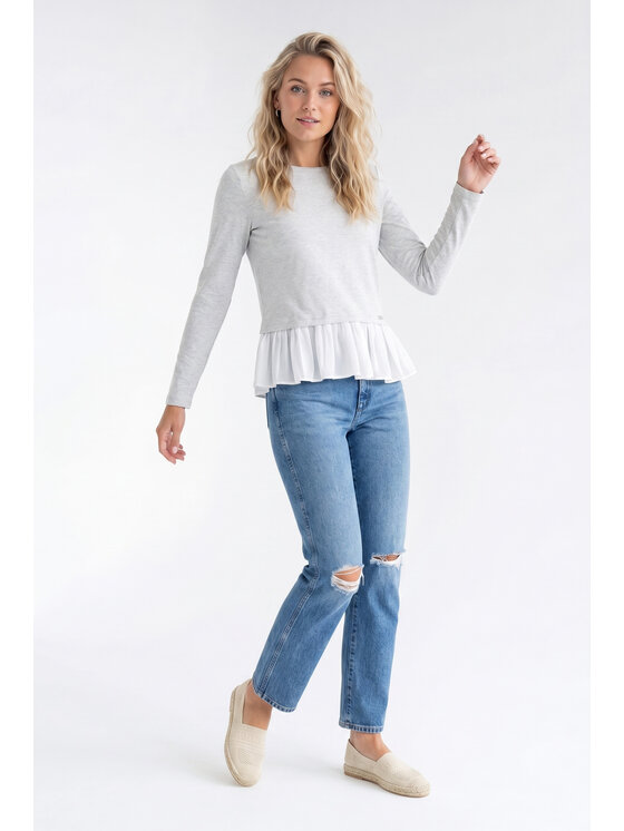 FIGL FIGL Bluzka M1346 Szary jasny A-Line Fit