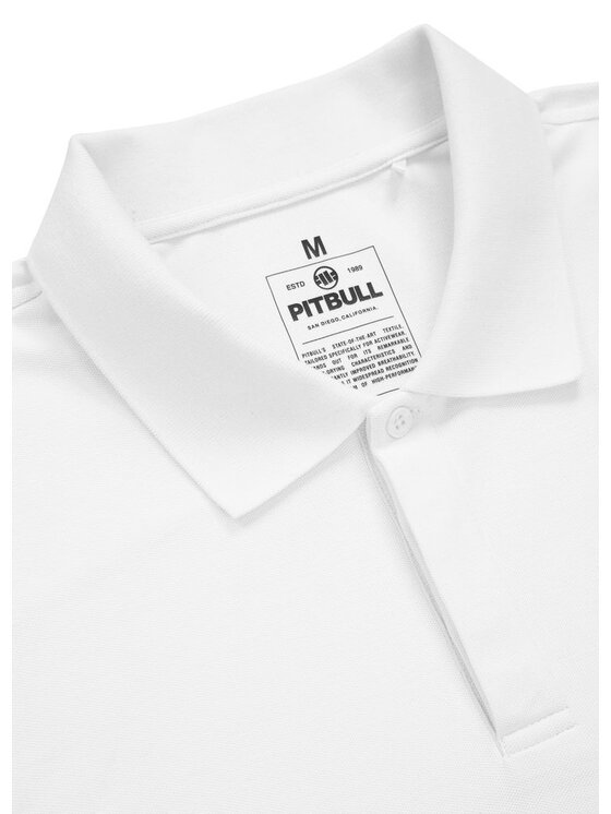 PITBULL PITBULL Polo Koszulka Biały Regular Fit