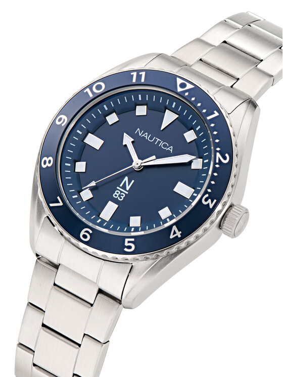 Nautica Nautica Zegarek Finn World NAPFWF407 Srebrny