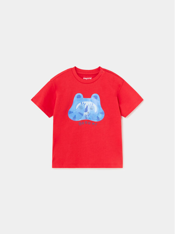 Mayoral T-Shirt 1025 Czerwony Regular Fit