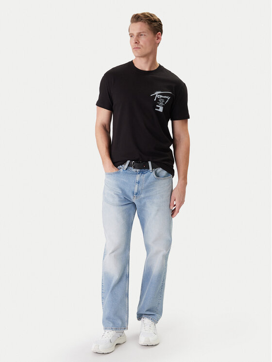 Tommy Jeans Tommy Jeans T-Shirt DM0DM22553 Schwarz Regular Fit