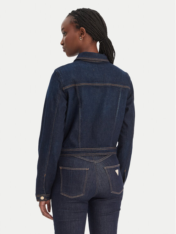 Guess Guess Giacca di jeans W6RN76 D6881 Blu scuro Regular Fit