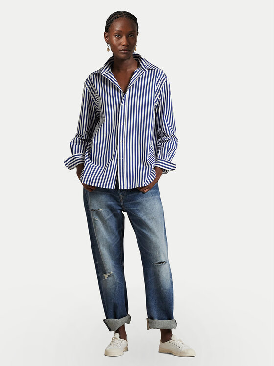 Polo Ralph Lauren Polo Ralph Lauren Koszula 211968218001 Granatowy Oversize