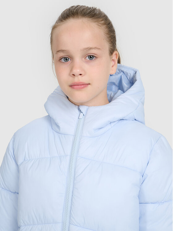 4F 4F Kurtka puchowa OUTERWEAR Niebieski jasny Regular Fit