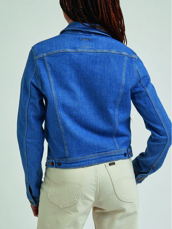 Lee Lee Τζιν μπουφάν Rider L54MGWB01 112330459 Μπλε Regular Fit