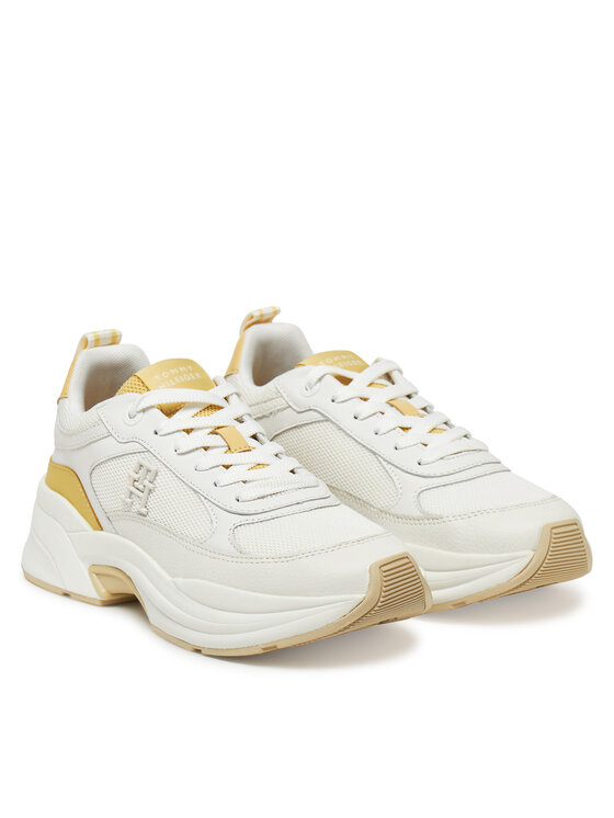 Tommy Hilfiger Tommy Hilfiger Laisvalaikio batai Th Chunky Runner FW0FW08474 Balta