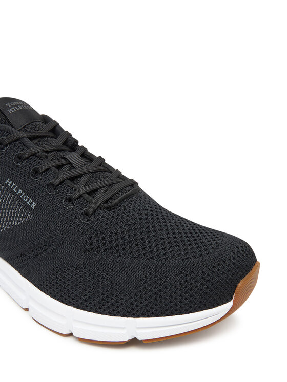 Tommy Hilfiger Tommy Hilfiger Laisvalaikio batai Modern Comfort Run Knit FM0FM05524 Juoda