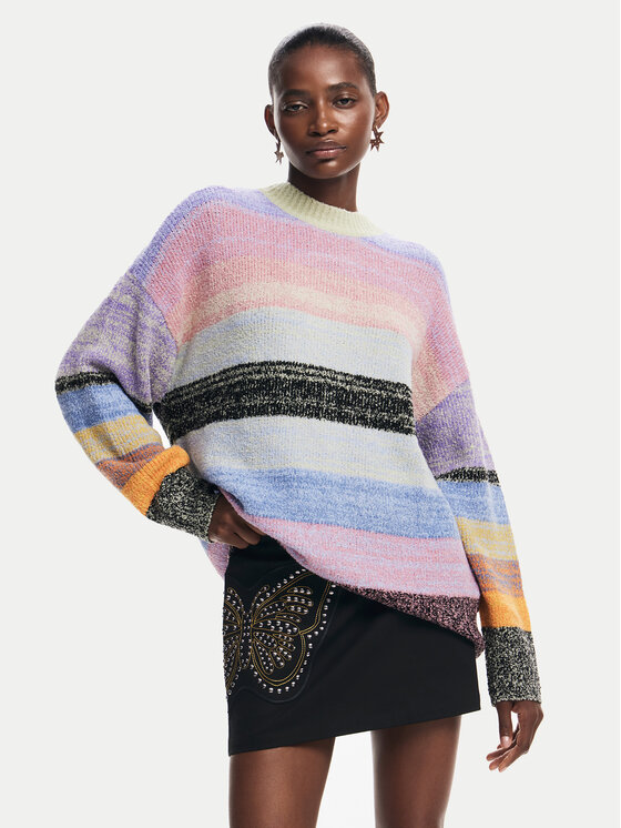 Desigual Desigual Pullover Moncton 24WWJF28 Bunt Regular Fit