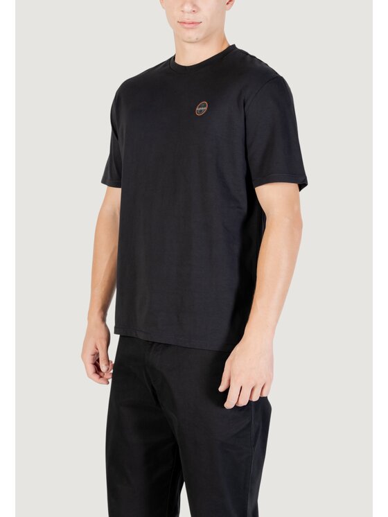 Napapijri Napapijri T-Shirt S-BADGE SS 1 Μαύρο Bermuda Fit