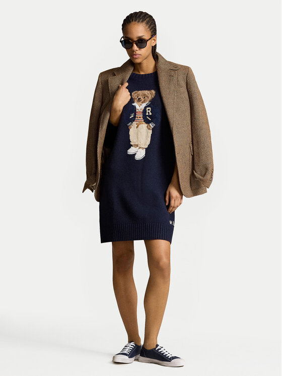 Polo Ralph Lauren Polo Ralph Lauren Rochie tricotată 211941576001 Bleumarin Relaxed Fit