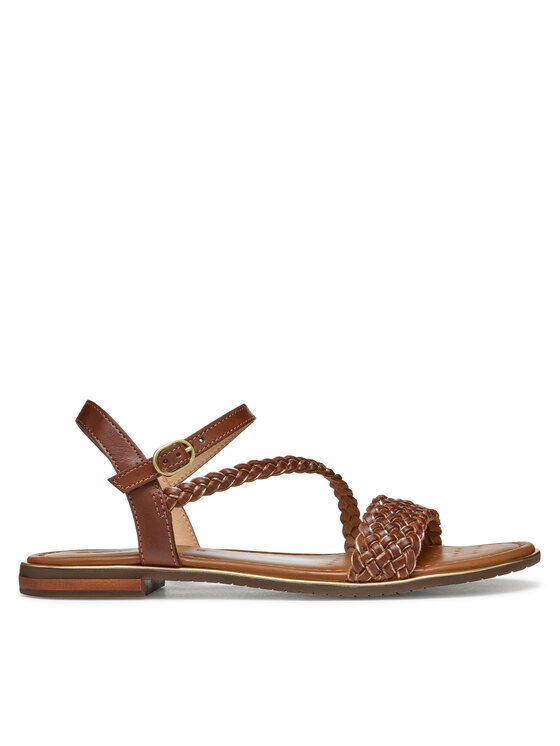 Geox Damskie Sandały, rozmiar 36.5, Brązowe, D Sozy Plus D55DQD 081KY C5F2L