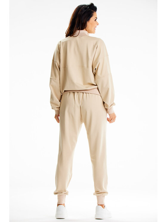 Infinite You Infinite You Bluza M316 Beżowy Basic Fit