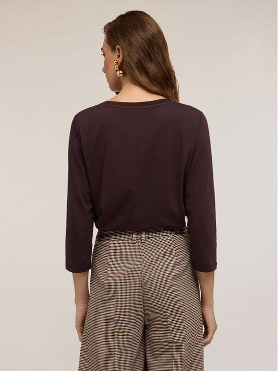 Motivi Motivi T-shirt G064W703440N032 Marrone Regular Fit