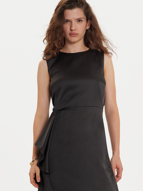 DKNY DKNY Cocktail obleka DD4GTB81 Črna Slim Fit