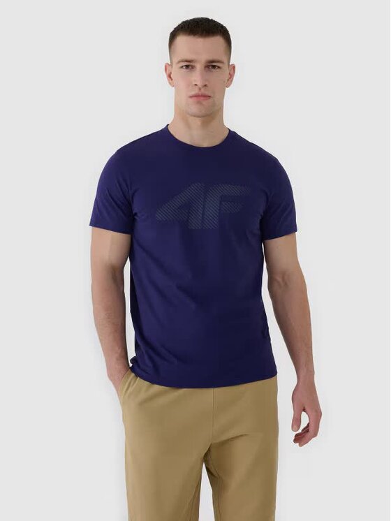 4F 4F T-shirt 4FWMM00TTSHM2257-31S Blu Regular Fit