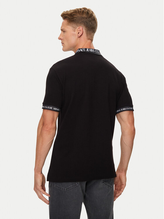 Versace Jeans Couture Versace Jeans Couture Polo marškinėliai 76GAGT00 Juoda Regular Fit