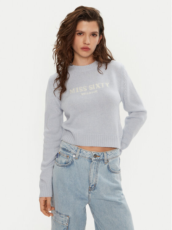 Miss Sixty Miss Sixty Svetr 6L4RJ4360000 Světle modrá Regular Fit