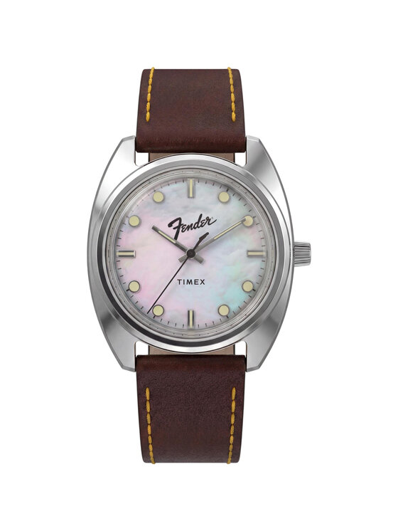 Timex Timex Zegarek TW6A14700 Brązowy