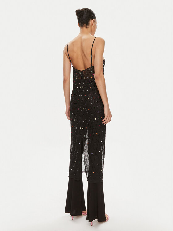 One Teaspoon One Teaspoon Cocktail obleka Stellar Jewel 26342 Črna Regular Fit