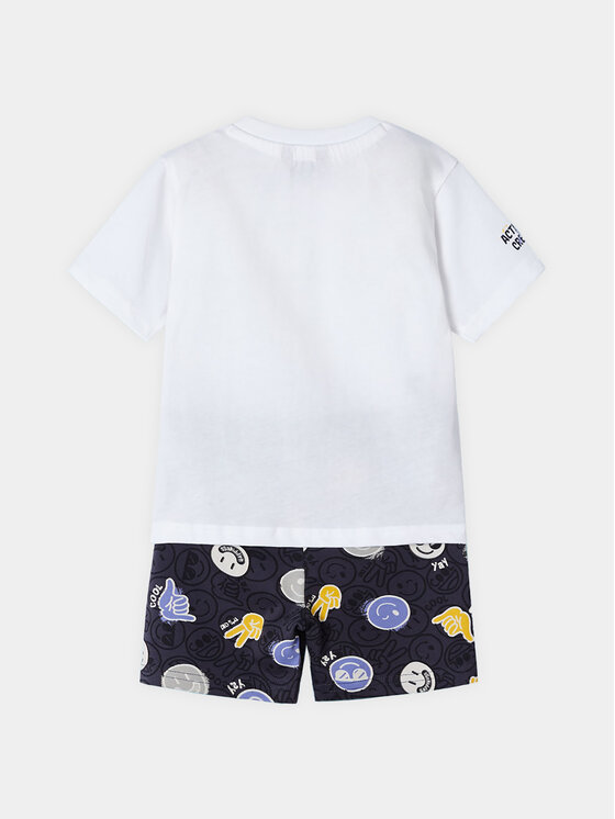 Mayoral Mayoral Komplet t-shirt i spodenki 3606 Kolorowy Regular Fit