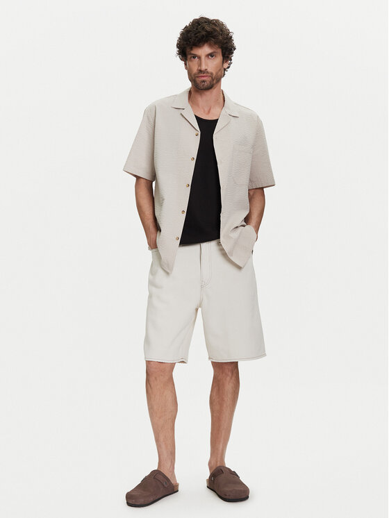Gap Gap Džínsové šortky 781609 Béžová Loose Fit