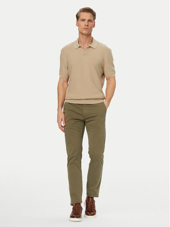 BOSS BOSS Polokošeľa H-Natalo 50561613 Béžová Regular Fit