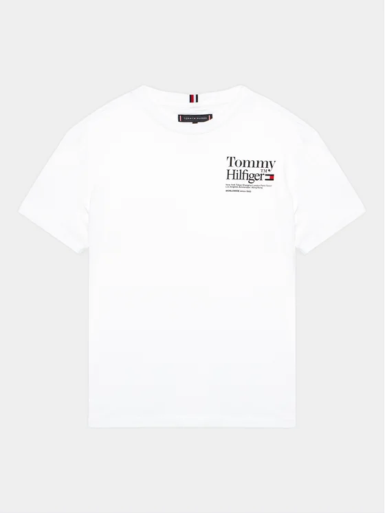 Tommy Hilfiger T-Shirt KB0KB08211 D Weiß Regular Fit