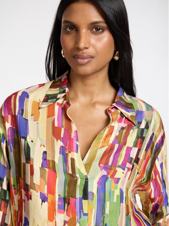 Elena Mirò Elena Mirò Blusa 2043Z300048N001 Crema Regular Fit