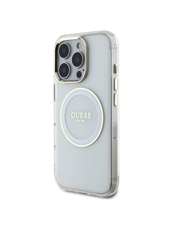 Guess Guess Etui na telefon iPhone 16 Pro Biały