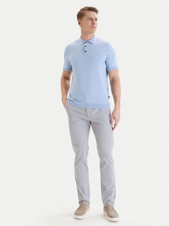 Bugatti Bugatti Polo 7100-75522C Niebieski Regular Fit