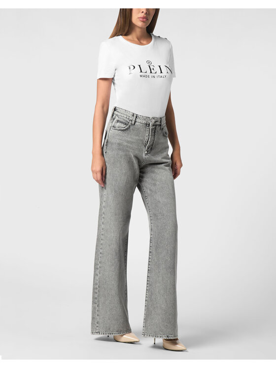 PHILIPP PLEIN PHILIPP PLEIN Jeansy 21131 Szary Skater Fit