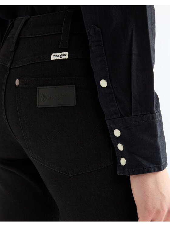 Wrangler Wrangler Jeansy STRAIGHT Czarny Straight Leg