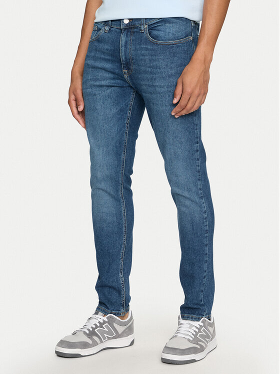 Tommy Jeans Blugi Austin DM0DM20173 Albastru Slim Fit