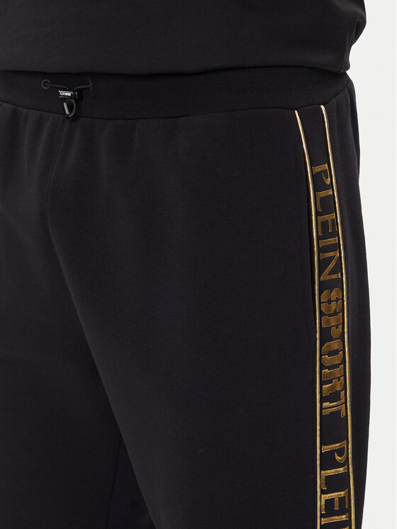 Plein Sport Plein Sport Jogginghose PAEC MJT2602 STE003N Schwarz Regular Fit