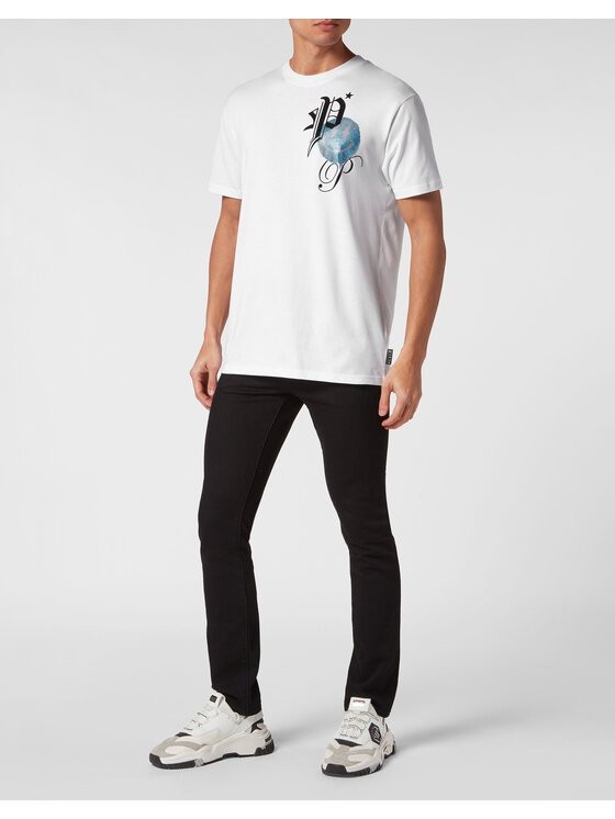 PHILIPP PLEIN PHILIPP PLEIN Tričko 9297 Biela Regular Fit