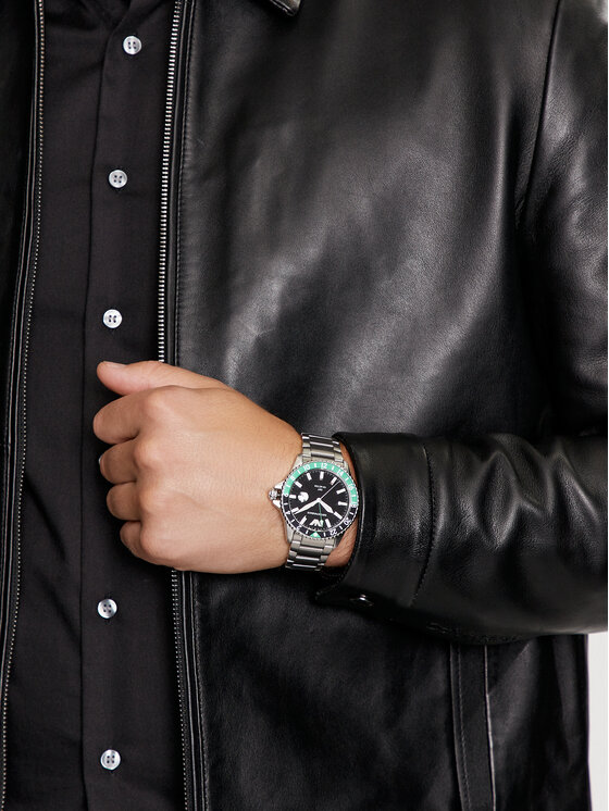 Emporio Armani Emporio Armani Zegarek Diver AR11589 Srebrny