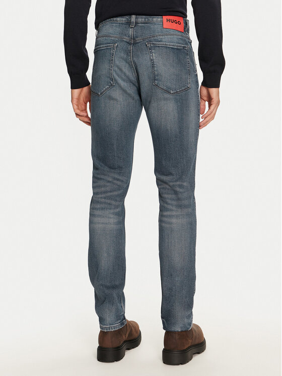 HUGO Hugo Džinsai 50525384 Mėlyna Slim Fit