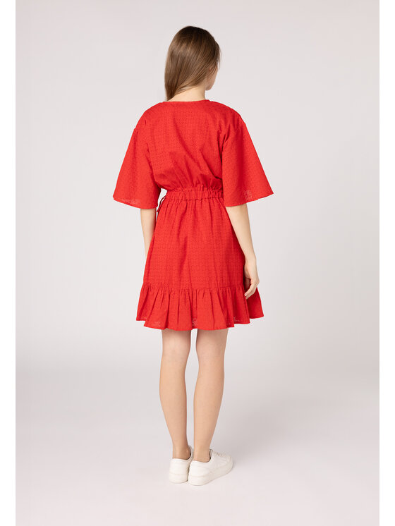 LAURELLA LAURELLA Sukienka codzienna Laurella 4UL124601 Czerwony Regular Fit