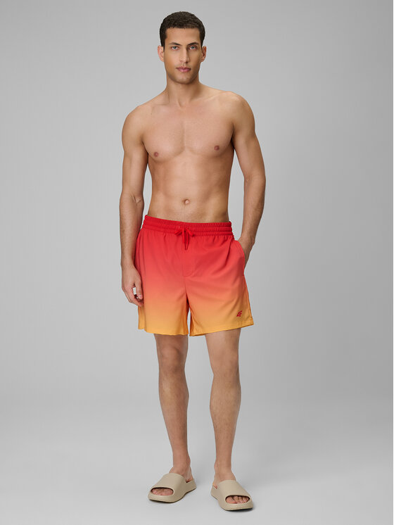 4F 4F Szorty kąpielowe SWIMWEAR Czerwony Regular Fit