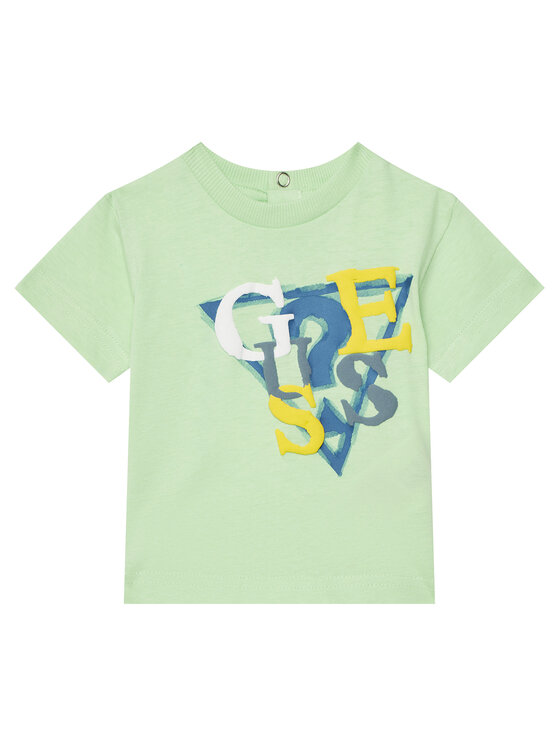 Guess T-Shirt I5GI01 K8HM4 Zielony Regular Fit