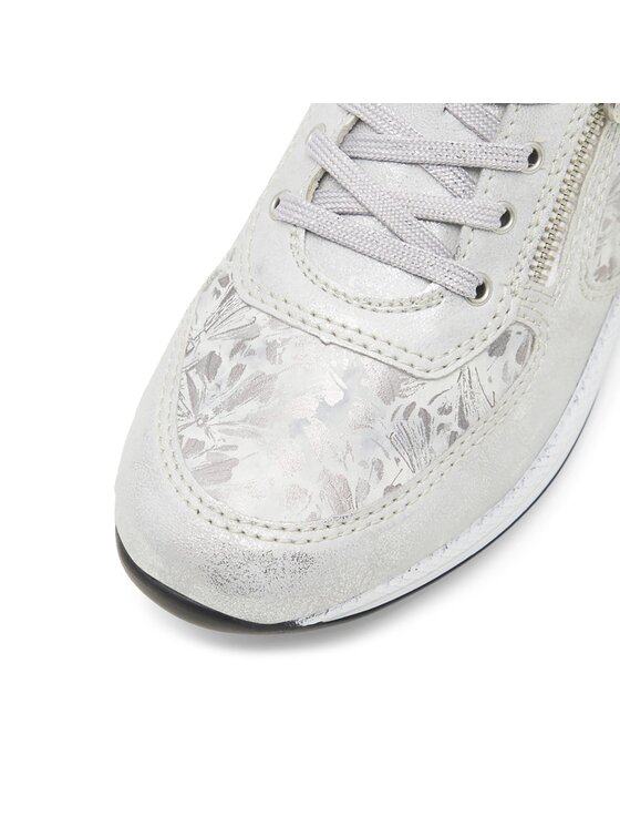 Rieker Rieker Sneakersy N1112-80 Srebrny