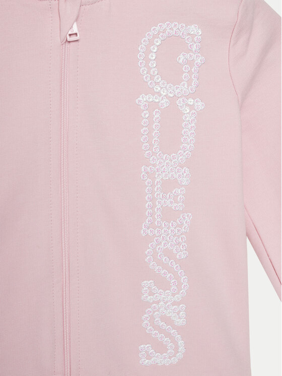 Guess Guess Bluză K5RQ02 KA6R4 Roz Regular Fit