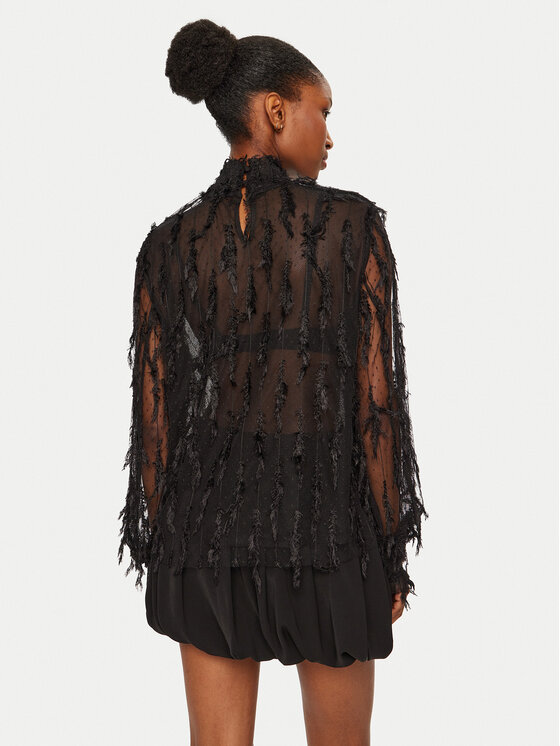 Munthe Munthe Blúz 244102824440 Fekete Relaxed Fit