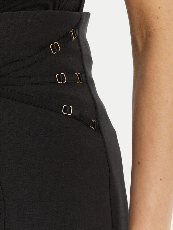 Elisabetta Franchi Elisabetta Franchi Spódnica mini GO-167-61E2-V320 Czarny Regular Fit