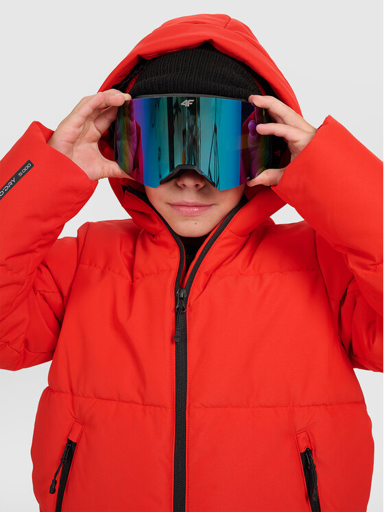 4F 4F Kurtka narciarska BASIC SKI Czerwony Regular Fit