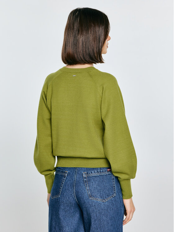 BIG STAR BIG STAR Kardigan SUZANA Zielony Basic Fit